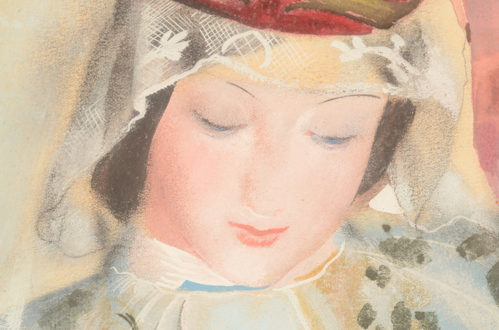 Edmond Delescluze — Detail of the face of the Virgin
