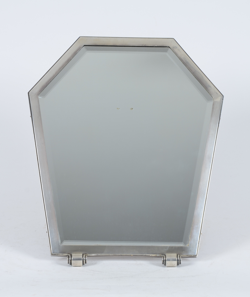 Delheid Freres — A rare silver art deco mirror from the 1930&#39;s.