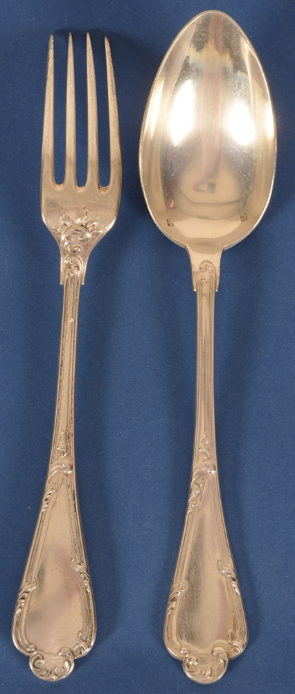 Delheid Frères — The set with the back of the fork showing