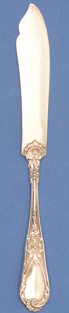 Delheid Freres Model 17 — Back of the silver fish knife