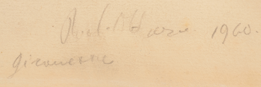 Roel D‘Haese — Signature of the artist and date, bottom right , with an illegible title