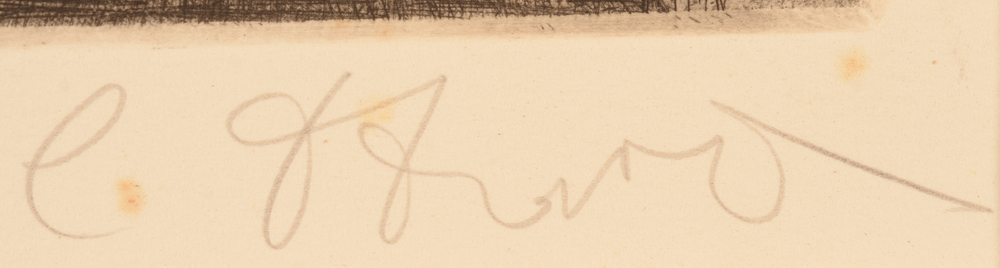Camille D'Havé — Signature by the artist in pencil, bottom right