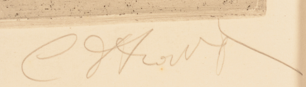 Camille D'Havé — Signature of the artist bottom right