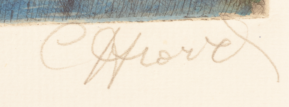 Camille D'Havé — Signature of the artist in pencil, bottom right