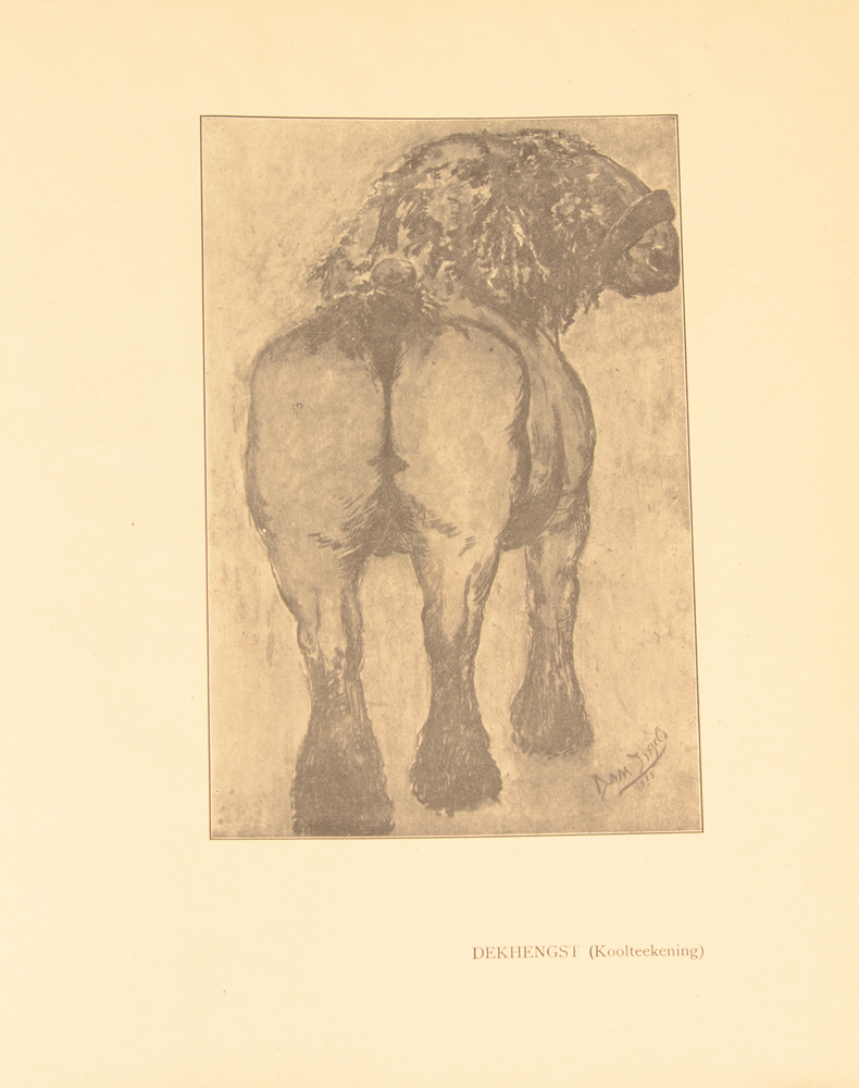 Domien Ingels monografie 1927 — Ingels maakte ook schilderijen en tekeningen, waarvan ook verschillende zijn afgebeeld in de monografie
