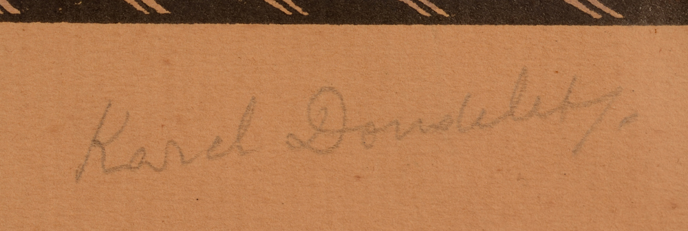 Charles Doudelet — signature of the artist in pencil, bottom right