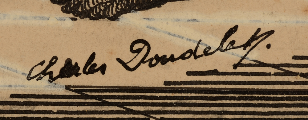 Charles Doudelet — Signature of the artist, bottom right.