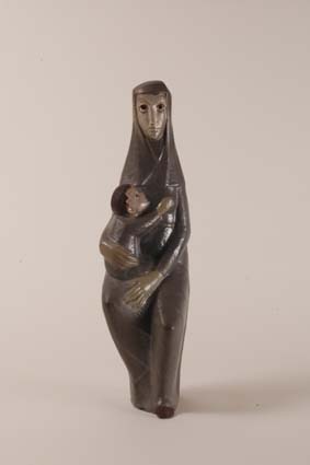 1958 — &lsquo;Mother &amp; child&lsquo;, 58 cm, unsigned.&nbsp;