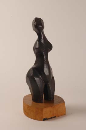 1968-1970 — Sculpture, 55 cm (with original wooden base), impressed mark &quot;JM&quot;.