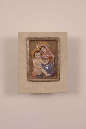 1946-1948 — <p>
	Madonna with Child, 19 x 15,5, unsigned.</p>