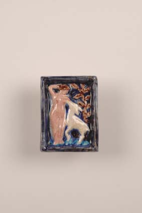 1940-1941 — Small tile, 11 x 8 cm, unsigned.