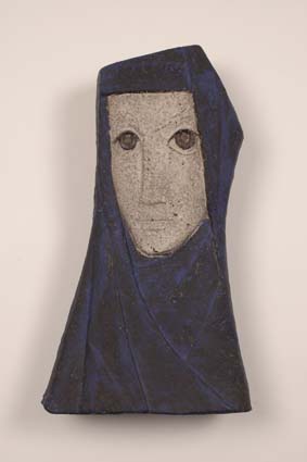 1958-1960 — &lsquo;Woman with scarf&lsquo;, 37,5 x 21 cm, signed &quot;Joost Mar&eacute;chal&quot; &amp; &quot;JM&quot; (back).