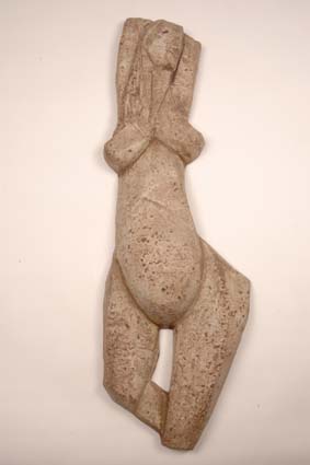 1968-1970 — Sculpture, 118 x 37,5 cm, incised monogram &quot;JM&quot;.