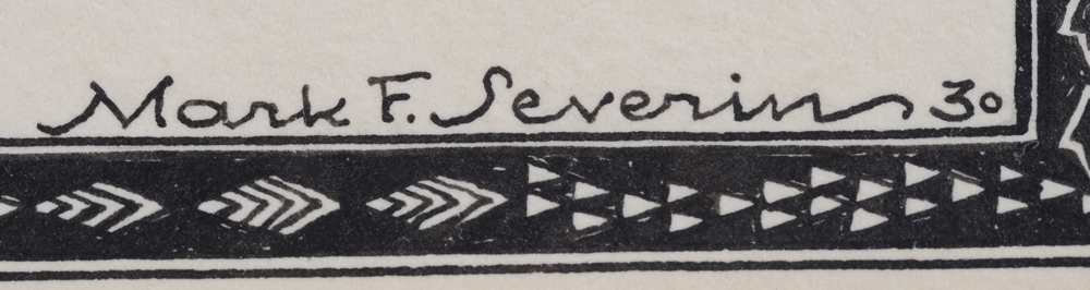 Mark Severin — Signature by the artist and date, bottom right