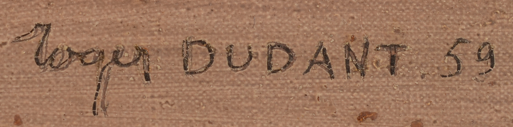 Roger Dudant — Signature of the artist and date, bottom right