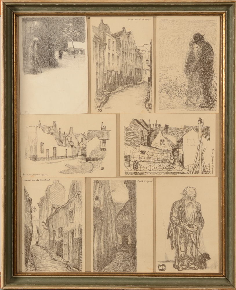 Maurice Dupuis — Rare collection de cartes postales par l'artiste, ca. 1900
