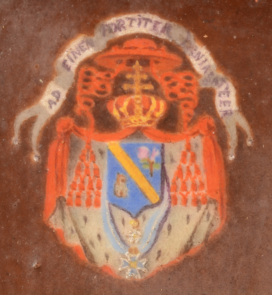 Marie Gallois-Durant — Detail of the arms of the cardinal, top left