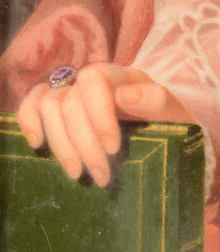 Marie Gallois-Durant — Detail of the hand resting on the book