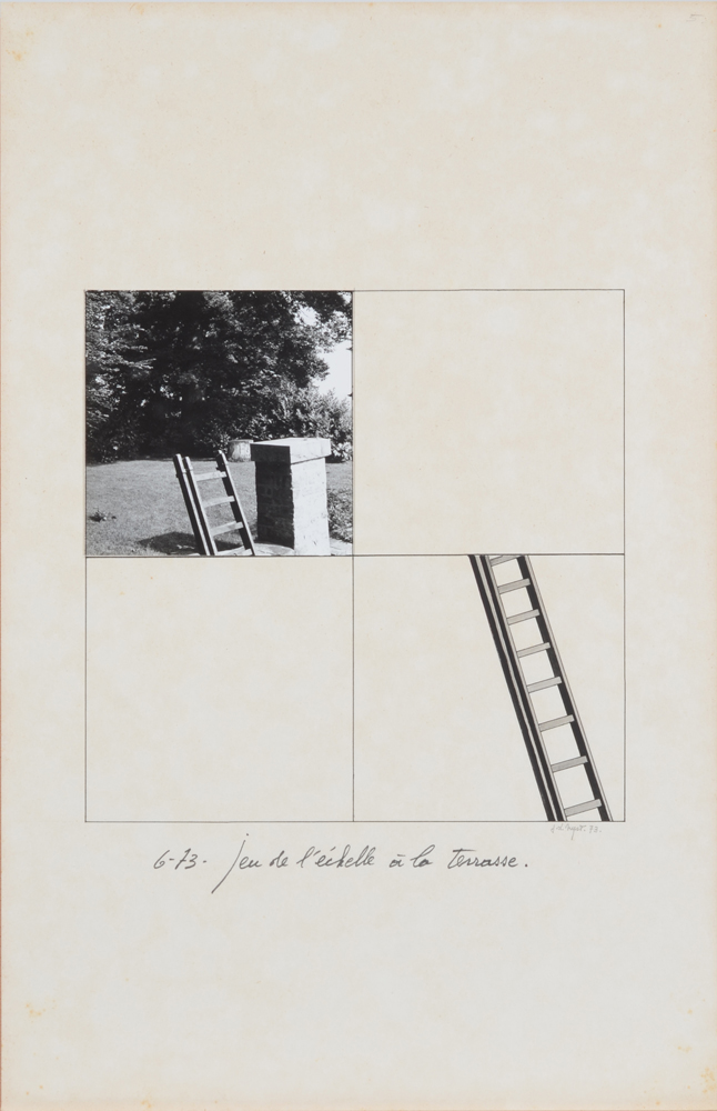 Jacques Louis Nyst — Oeuvre originale, photographie et dessin sur papier, signée et datée par l'artiste