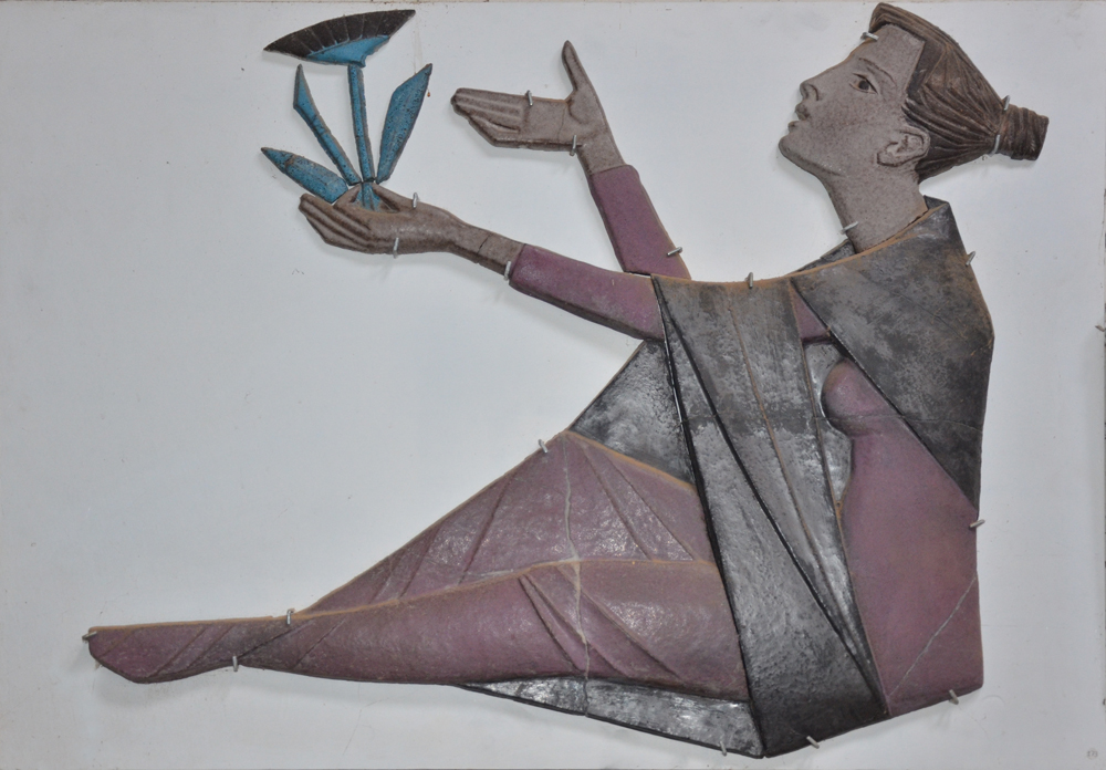 Joost Maréchal — Bas-relief unique en céramique, probablement fin des années 50
