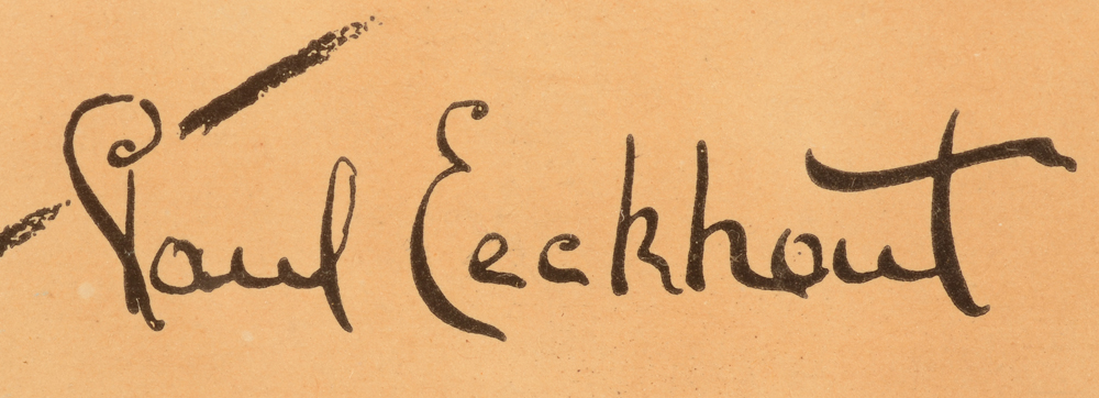 Paul Eeckhout — signature of the artist bottom right