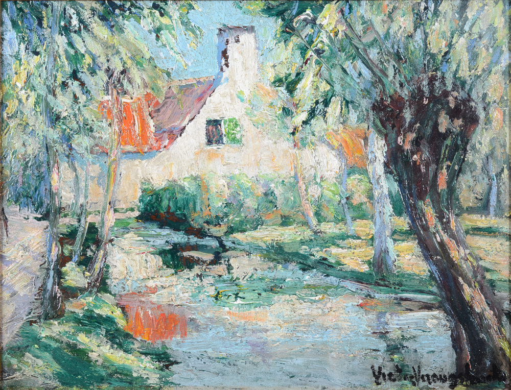 Victor Veroughstraete — vue de ferme à Welden, 1913