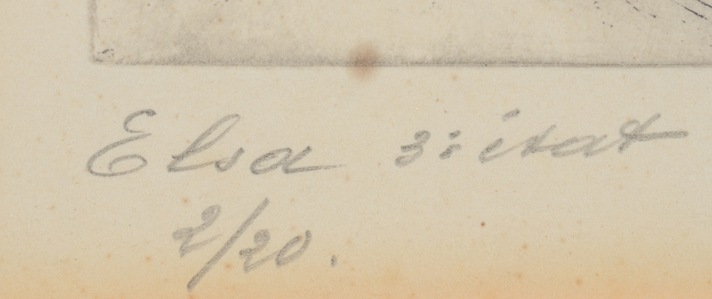 Jos Verdegem — title and justification, bottom left inpencil