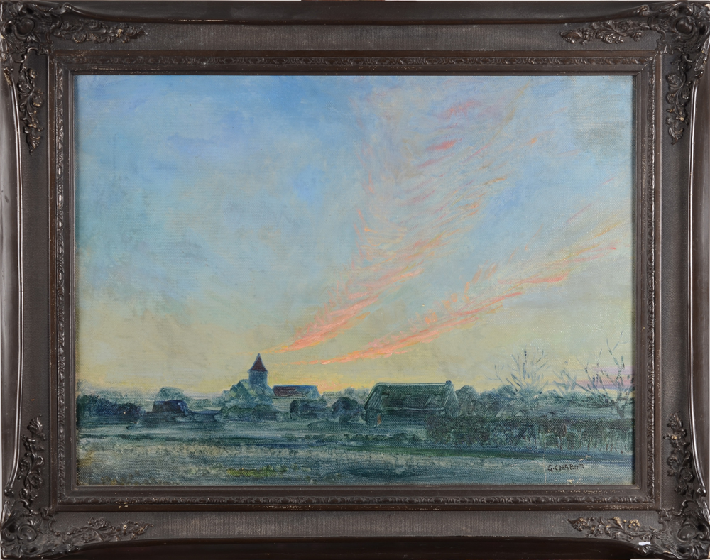 Georges Chabot — the painting in its original frame