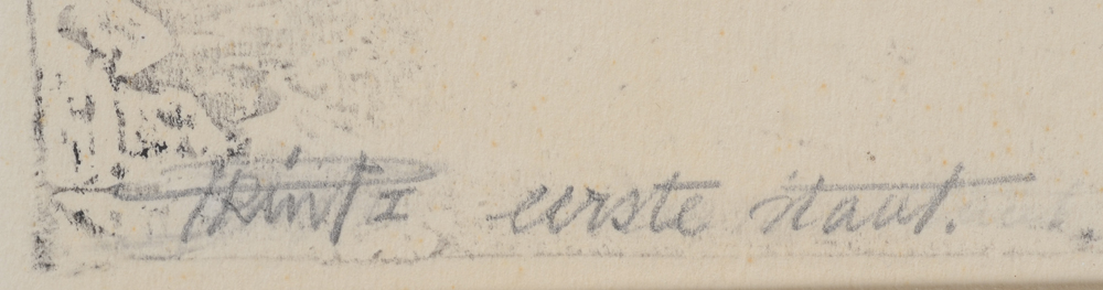 Vic Temmerman Print I: Project for a sculpture, 1964 — Justification and title bottom left