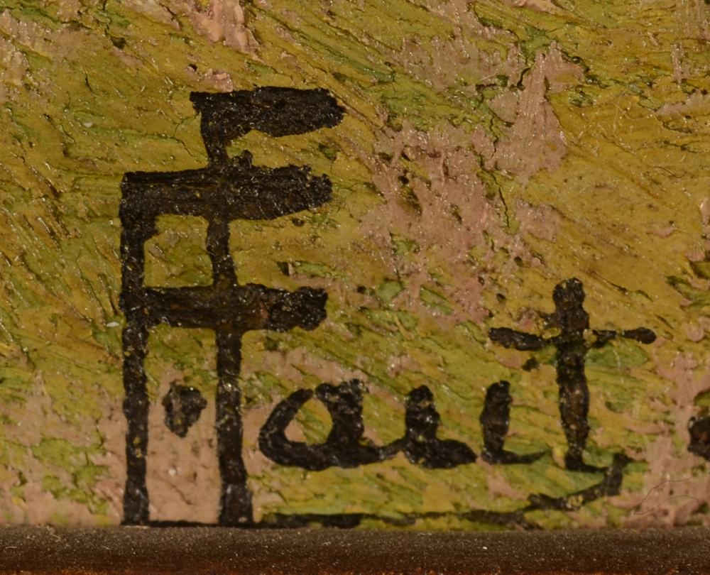 Ernest Faut — Signature of the artist, bottom right