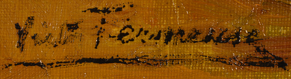 Victor Fermeuse — Signature of the artist on the second painting.