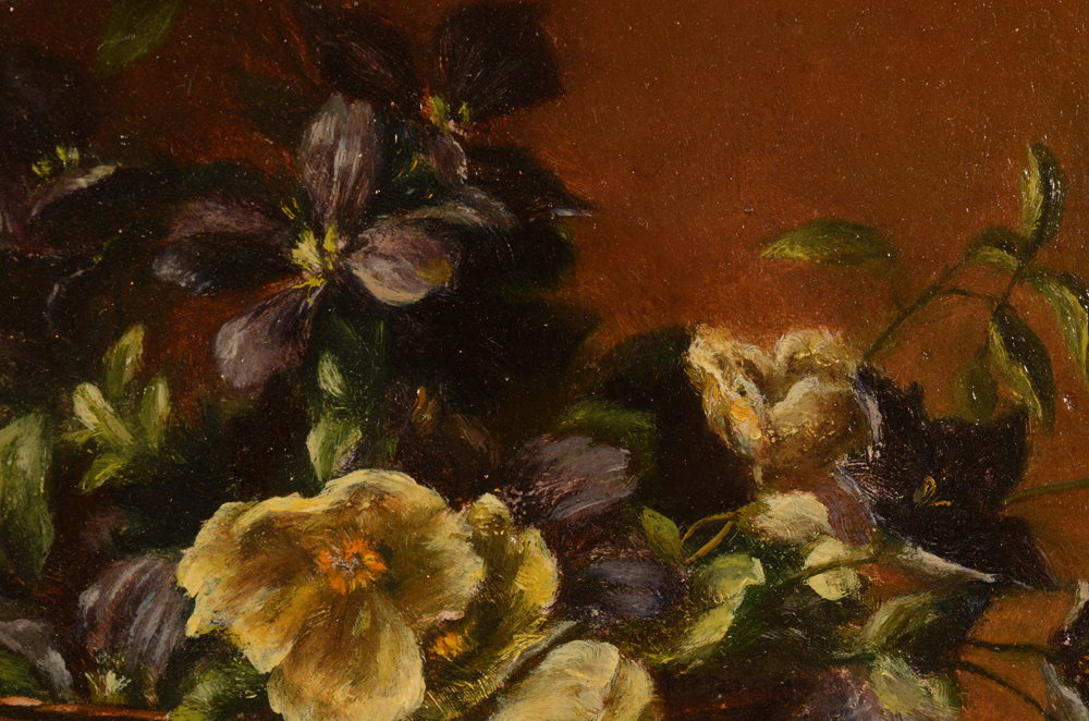 Th. Galens Summer Still Life 1917 — Detail: Japanese anemones