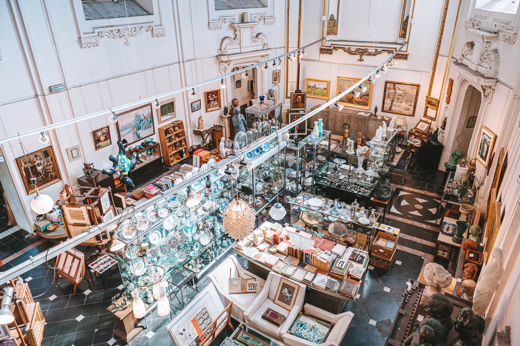 Part of the interior of Gallery St-John from above — Part of the interior of Gallery St-John from above<br>