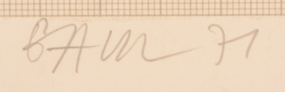 Winfred Gaul — Signature of the artist and date, bottom right
