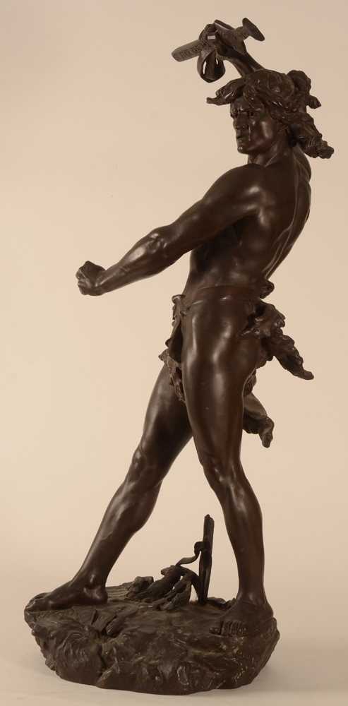 Henri Gauquié — Version grande en bronze patiné