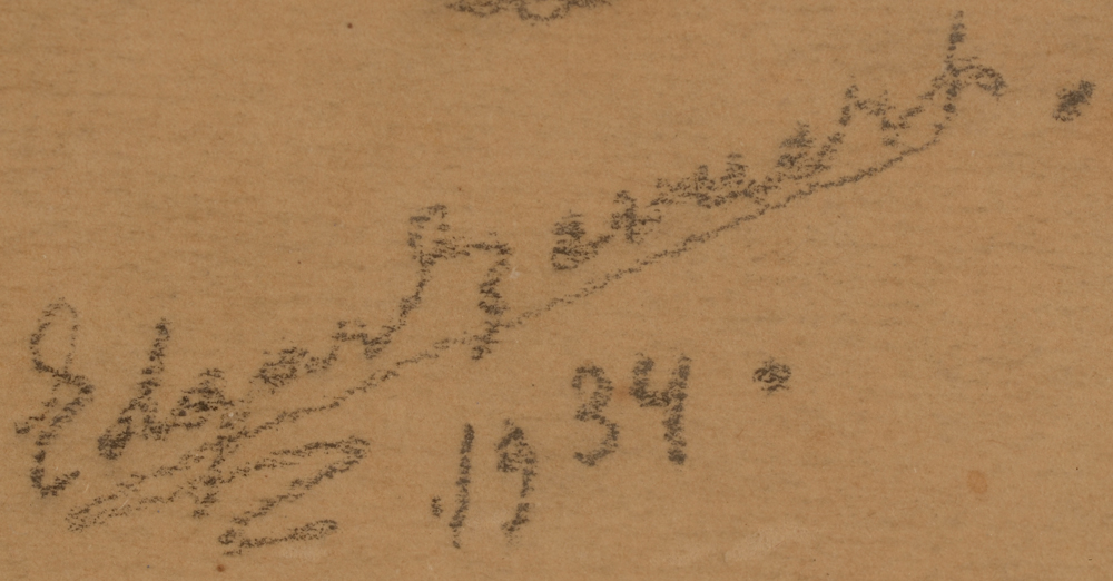 Edgar Gevaert — signature of the artist and date, bottom right