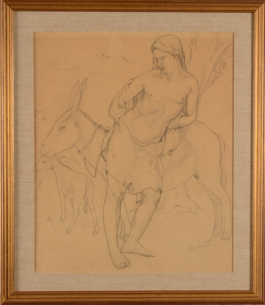 Edgar Gevaert — The drawing in its frame