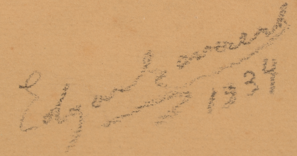 Edgar Gevaert — Signature and date of the artist bottom right