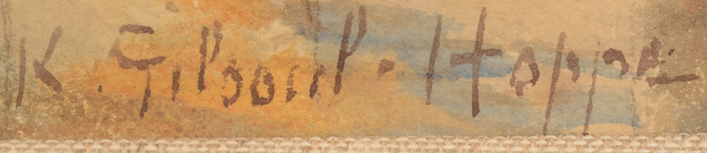 Ketty Gilsoul-Hoppe — Signature of the artist, bottom right
