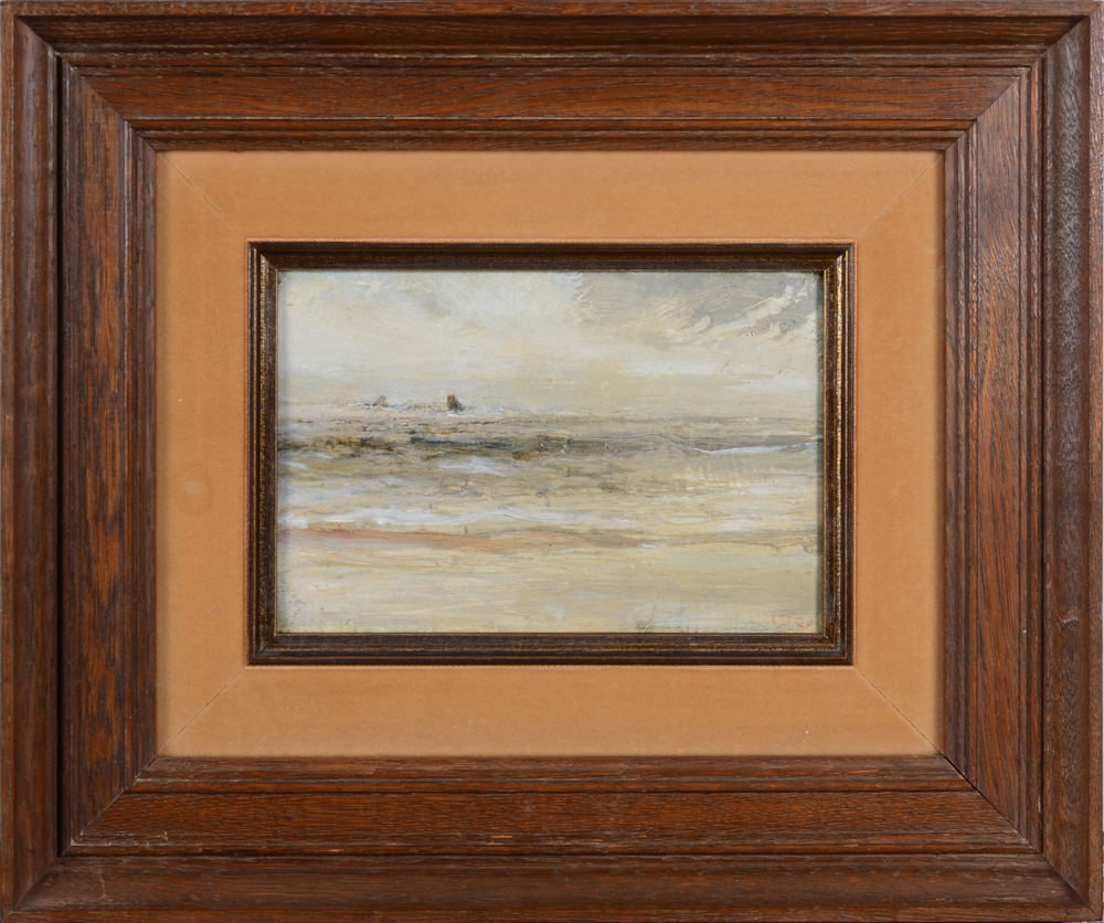 Maurice Dupuis  — The painting in its oak frame