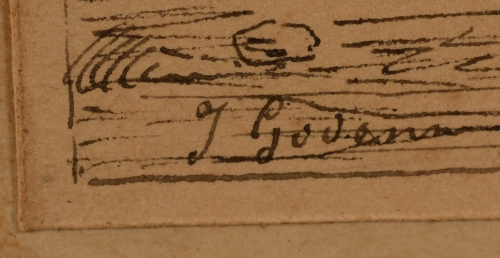 Jean Julien Godenne — Signature of the artist, bottom left