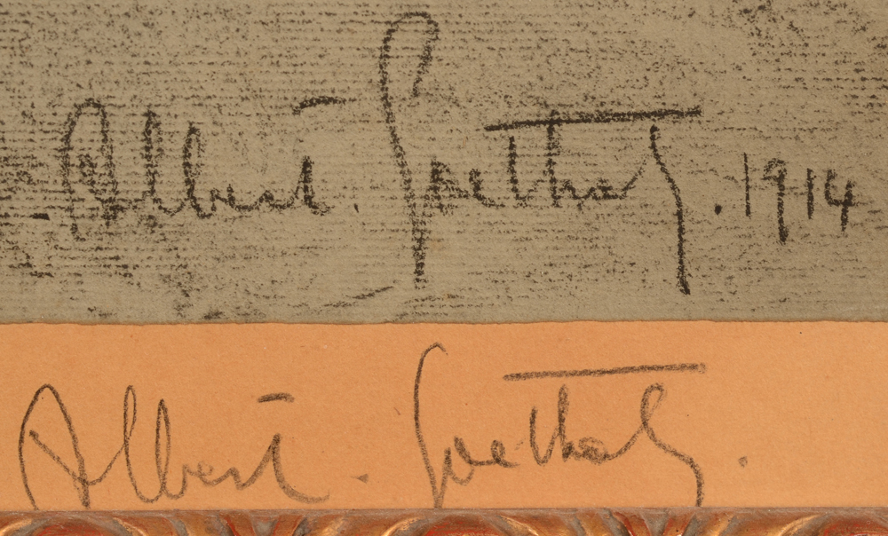 Albert Goethals — Double signature of the artist and date, bottom right