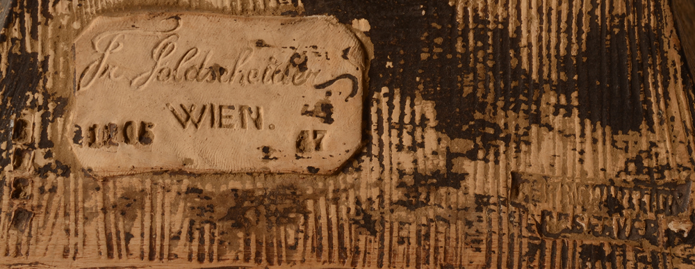Friedrich Goldscheider — Marks on the back of the base
