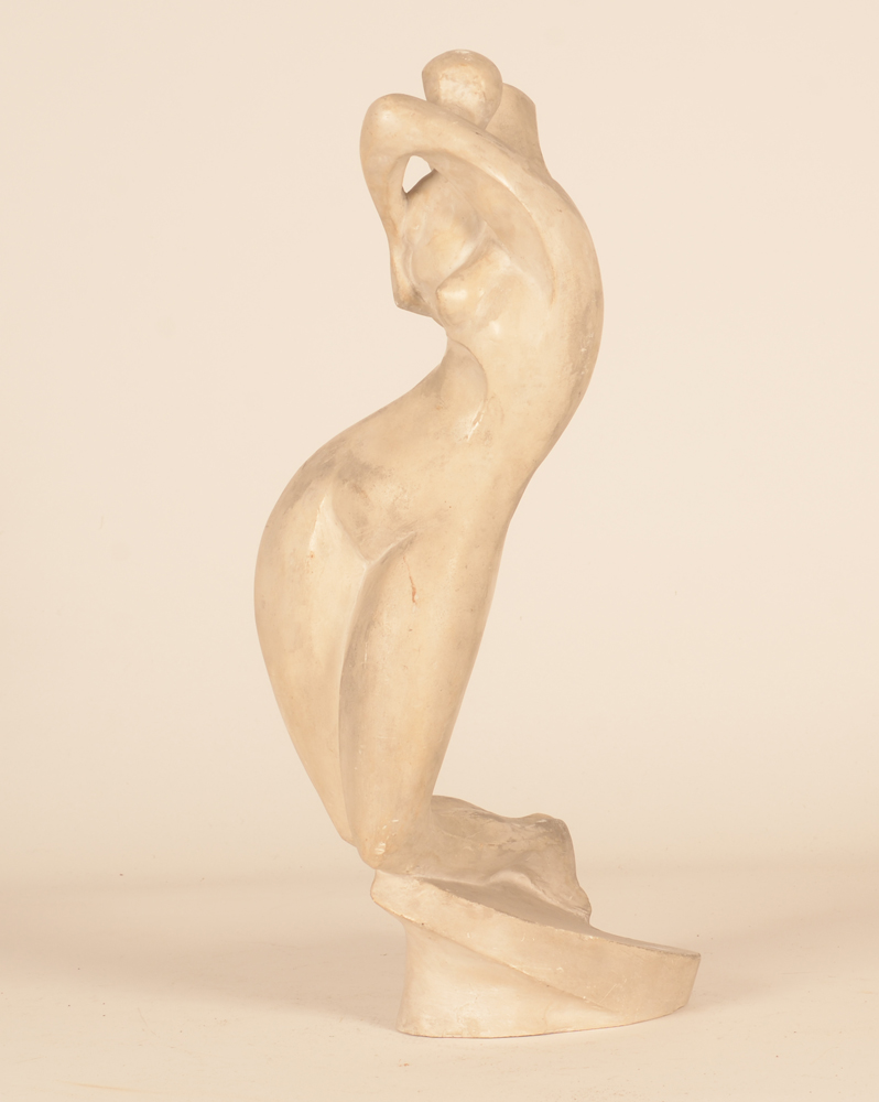 Luc Goossens Mother and Child — Stylised mother and child sculpture