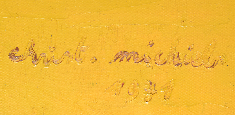 Christ Michiels — Signature of the artist and date, bottom right