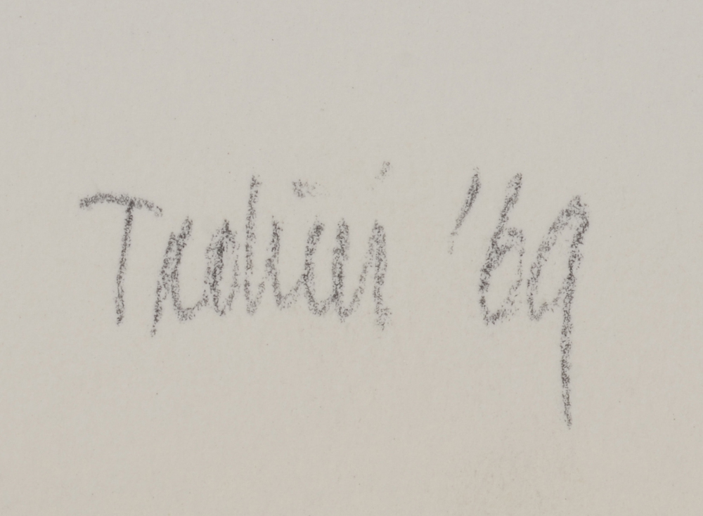 Emilio Tadini  — Signature of the artist and date, bottom left