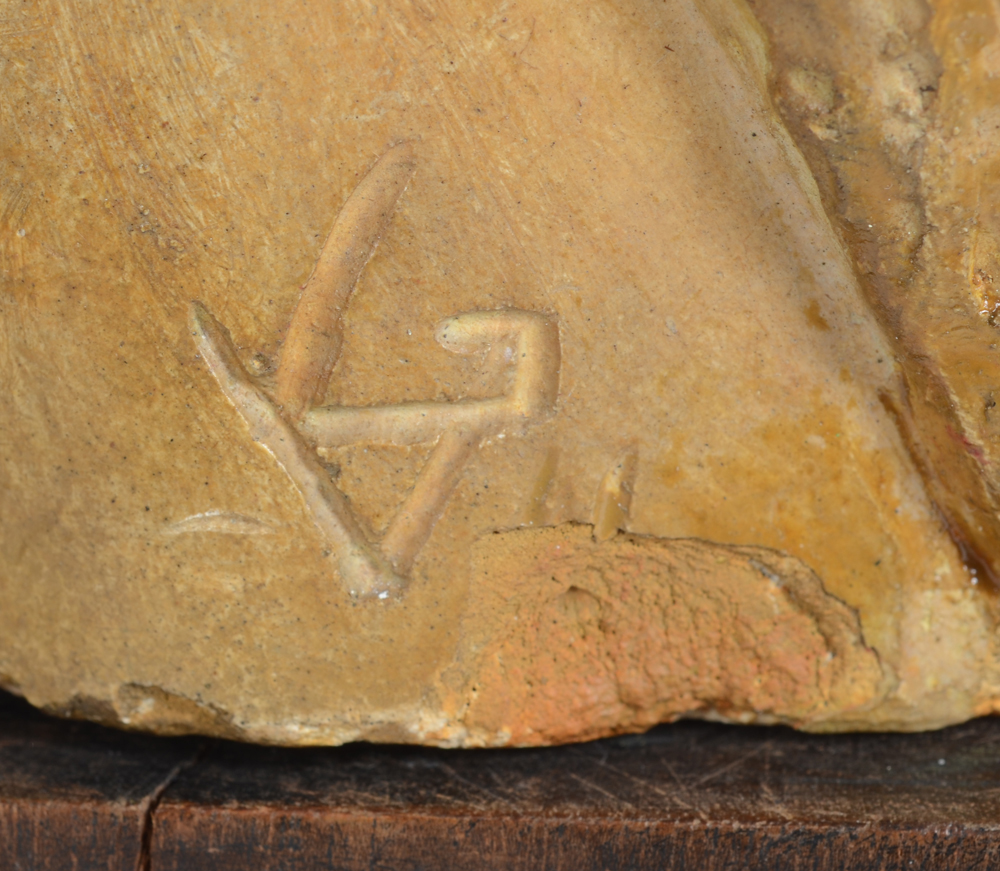 Geo Vindevogel The head of Christ (head of a man) 1941 — Monogram signature of the artist and date at the side