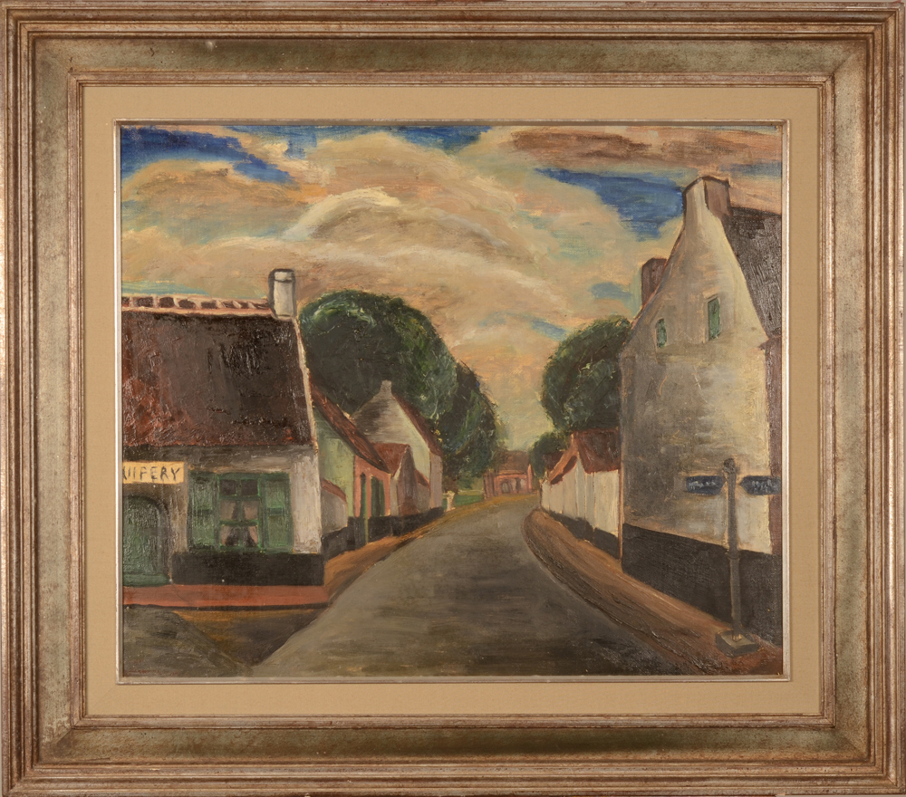 Irene Hamerlinck Expressionist Village — In the original frame