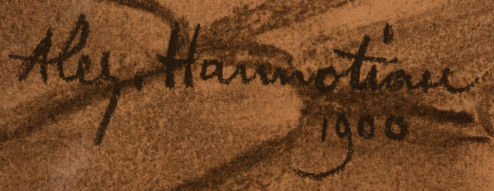 Alexandre Hannotiau — Signature of the artist and date, bottom left