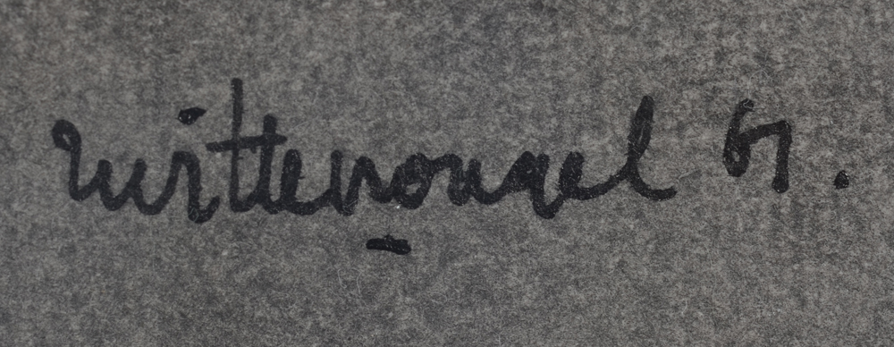 Roger Wittevrongel — Signature of the artist and date in ink, bottom left